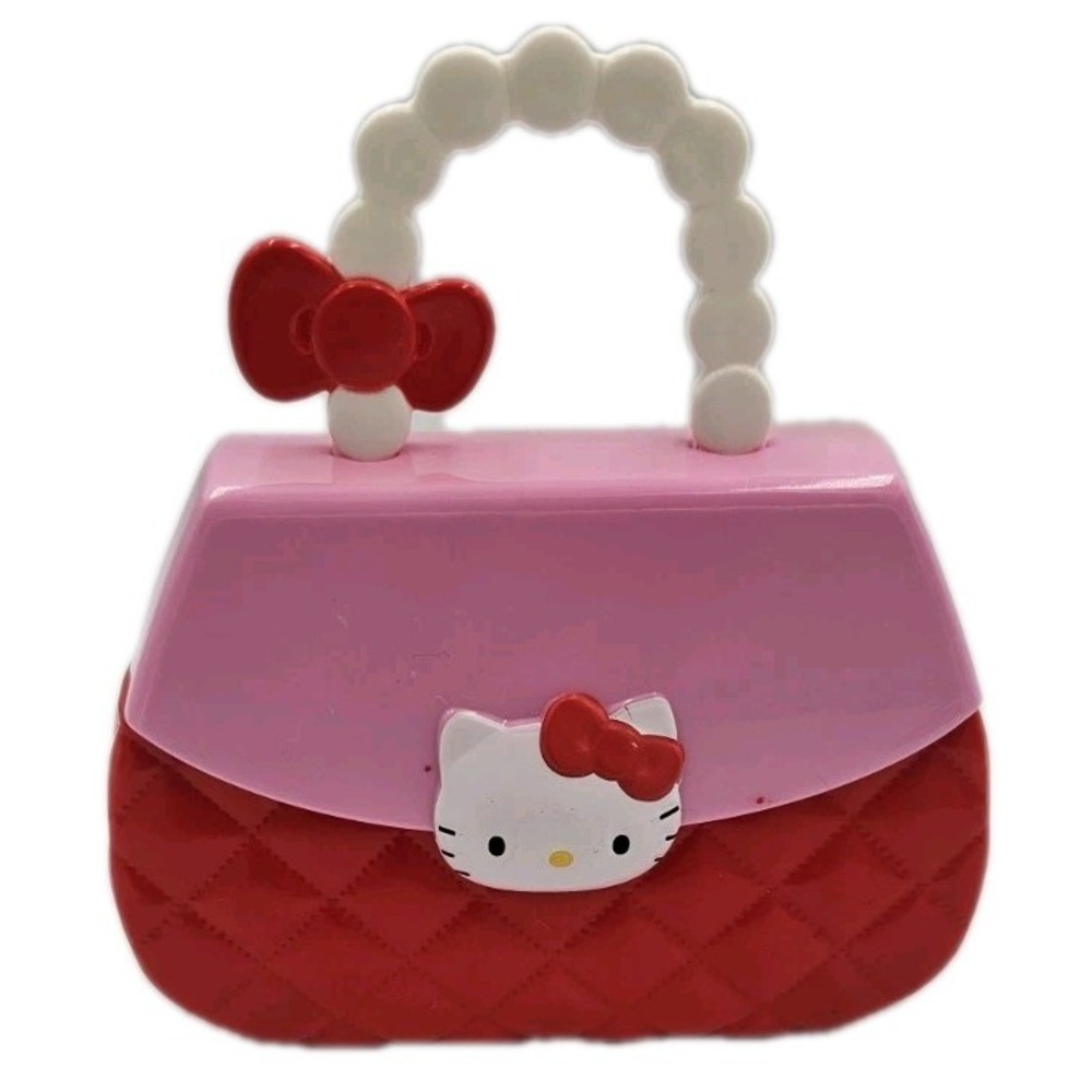 Sanrio Hello Kitty McDonalds "Purse" Happy Meal Toy Red & Pink 3"x4" Plastic